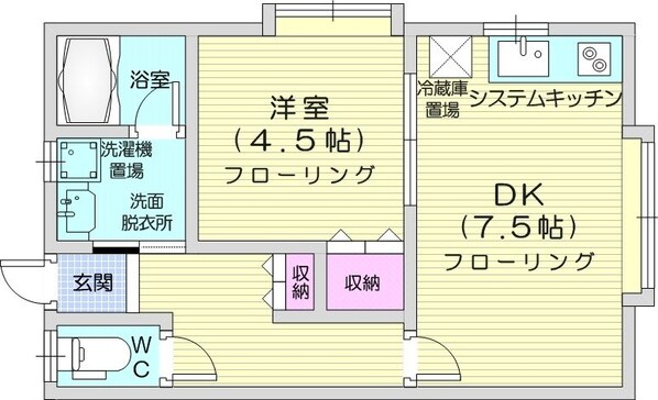 栄町駅 徒歩12分 2階の物件間取画像